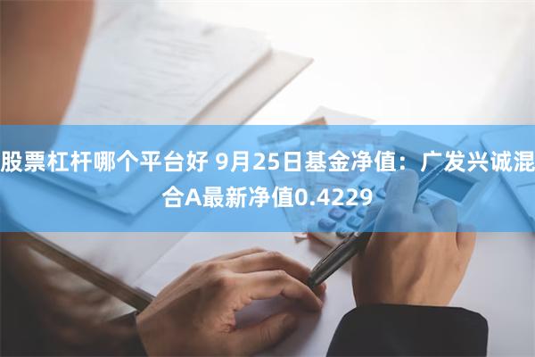 股票杠杆哪个平台好 9月25日基金净值：广发兴诚混合A最新净值0.4229